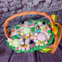 Basket with sweets “Rainbow of Taste”